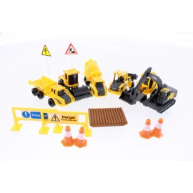 Maisto MINI WORK MACHINES VOLVO 15 PIECE CONSTRUCTION SITE SET 3" DIECAST MAISTO 12376
