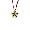 Lucky Feather 14K Gold Dipped Flower Necklace - Let Hope
