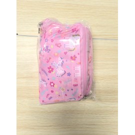 BrainyBees Kids Packing Cubes Compression - 4 Set Travel Packing Cube Luggage Organizer Bag with Shoe Bag for Boys and Girls (Pink Unicorn)