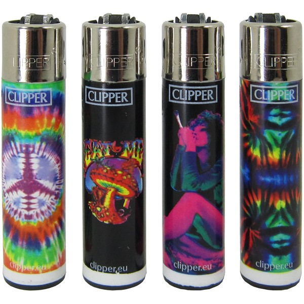 Bundle - 4 Items - Clipper Lighter Tie Dye "Trip 2" Collection