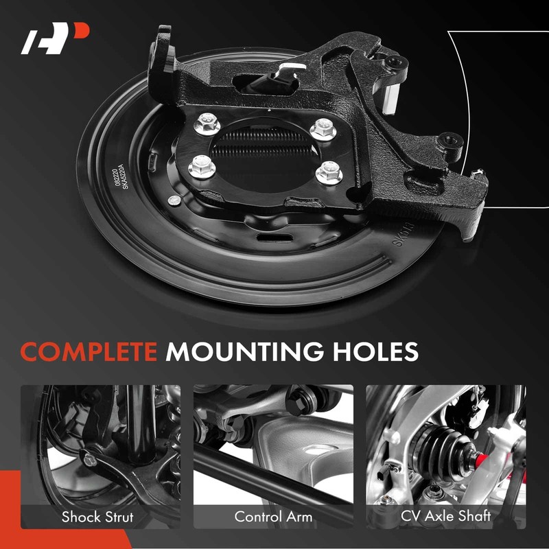 A-Premium Rear Disc Brake Backing Plate Compatible with Ford Explorer