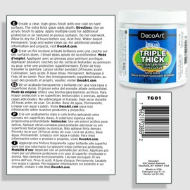 DecoArt Triple Thick Gloss Glaze - Jar, 8fl oz