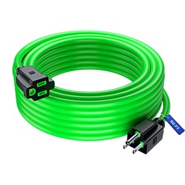 Maximm Extension Cord 50 Ft Green Power Cords Indoor 16 Gauge Wire SJTW Heavy Duty ETL Listed (50Ft, Green)