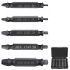 OIHCAZ Screw Extractor Set 5Pcs, HSS Alloy Steel Double-Headed Damaged