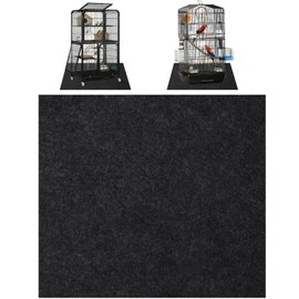 Dojomadf 39x39 Inch Bird Cage Floor Mat, Under Pet Cage Mat for Large Bird Cage, Dog Kennels, Absorbent/Waterproof and Non Slip Felt Mat, Protect the Floor, and Easy to Clean
