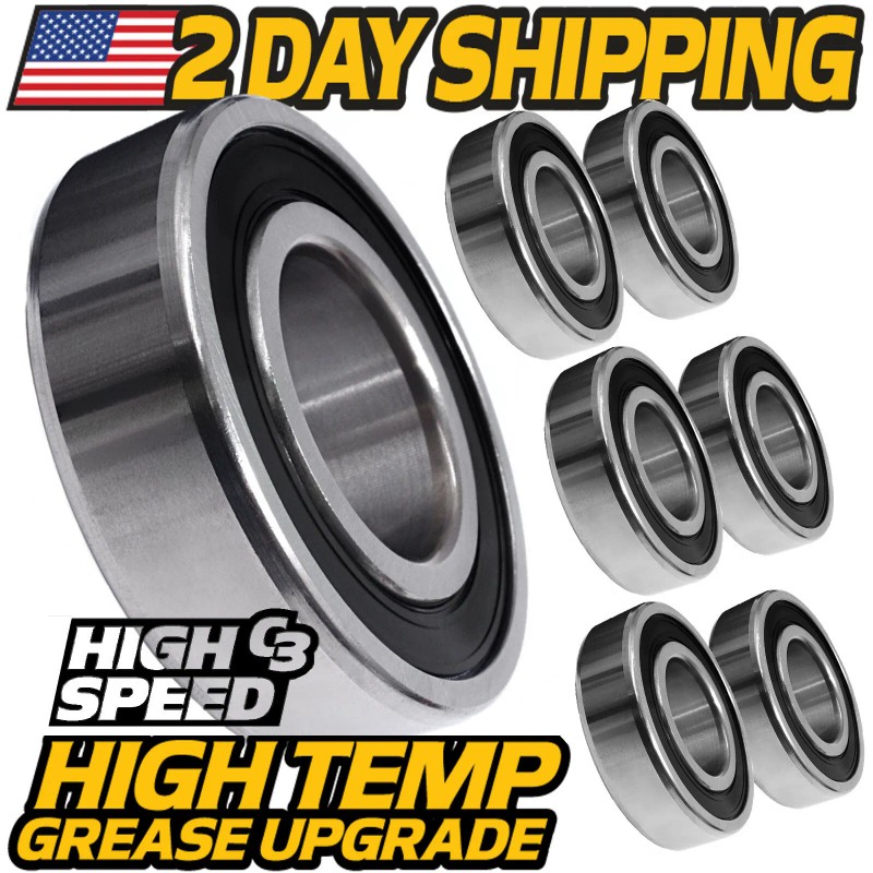 HD Switch (6) Blade Spindle Bearings fits Hustler Raptor SD