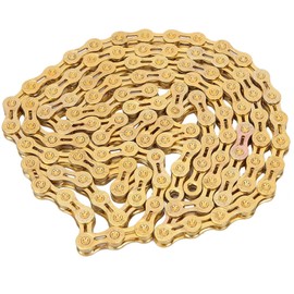 116 Links 9-Speed Bicycle Chain, Ultralight 9-Speed Road Bike Mountain Bike Alloy Chain Replacement Part with Chain Links Joint Clip
