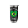 Brazil Flag Heart Jaboatao Dos Guararapes City Stainless Steel Insulated