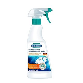 Dr. Beckmann, Quitamanchas Desodorante y Sudor, 500 ml +, Jabón Mágico, Quitamanchas Intenso, Remueve Manchas, para Ropa Blanca y de Color,100 g + Blanqueador Intensivo, Súper Blanco