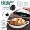 E-far Dutch Oven for Sourdough Bread Baking, 6 Qt Round