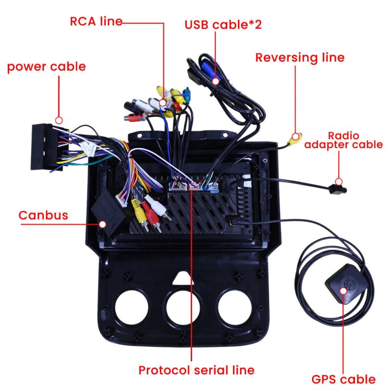 Fortdows For Dodge Ram 2013-2018 1500 2500 3500 CarPlay GPS