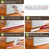 Door Draught Excluder 2 Packs,Door Bottom Seal,Under Door Draft Stopper