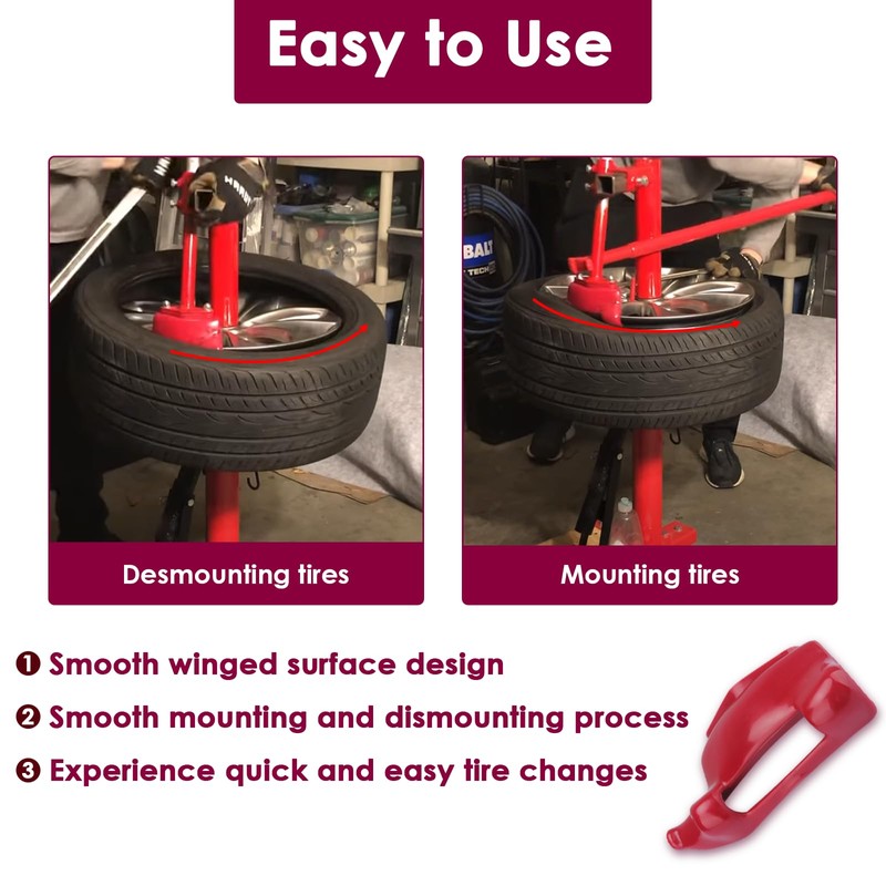 IWIWE Tire Changer Duck Head,Red Mount/Demount Head Compatible with Hunter