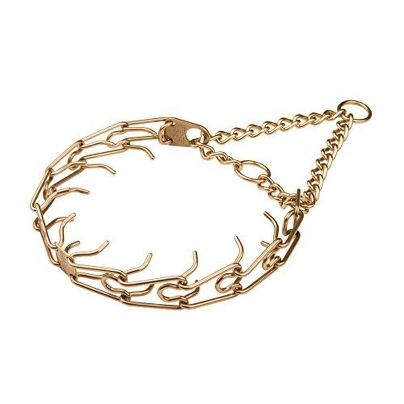 Herm Sprenger Curogan Ultra-Plus Pinch Collar with Center-Plate and Assembly