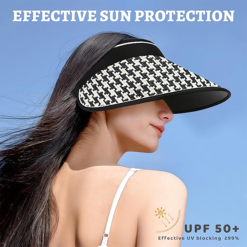 KUMSODE Visor Cap Women's Sun Cap Sun Shield Sun Protection