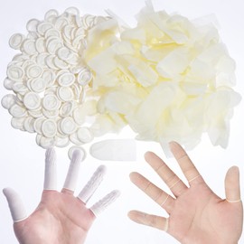 Gel Finger Cots Cut Resistant Protectors Gloves Sleeves Guards Tips Caps For Cutting Protection For Fingertips (400)