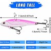 Metal Blade Baits for Bass Fishing Lures, 5pcs Hard Metal