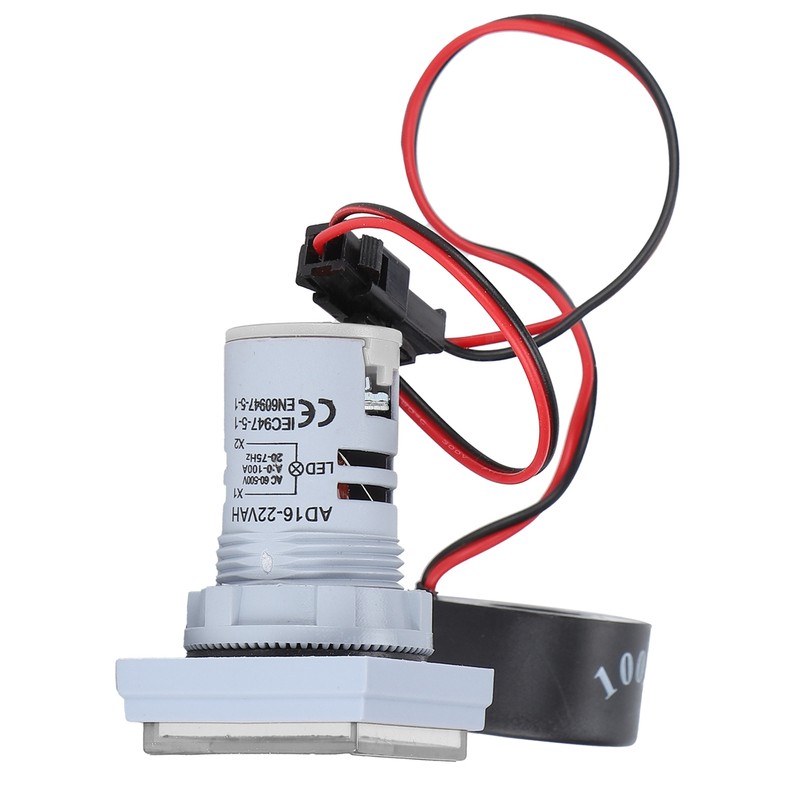 Current Signal Indicator Universal 3‑Display Square Lamp Light 60~500V AC