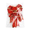 VINFUTUR 5pcs Large Christmas Bows Glitter Red Christmas Tree Decoration