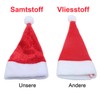 LOOGI Mini Weihnachtsmützen Kleine Nikolausmütze Weihnachtsmann Mütze Santa Hut für