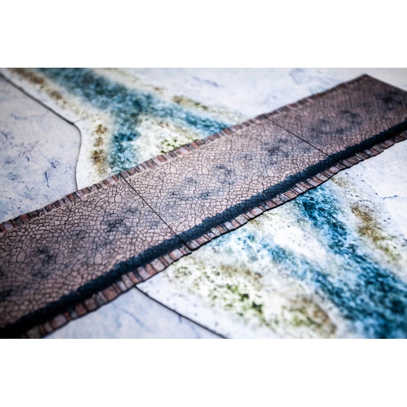 2D terrain - stone bridges compatible with Warmachine & Hordes,