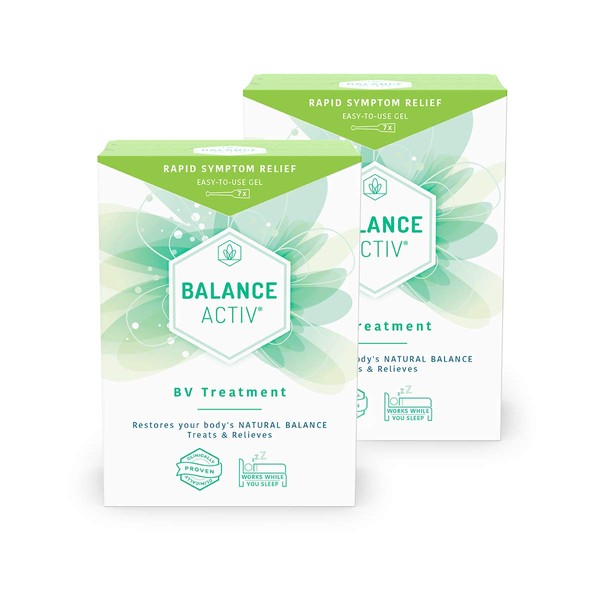 Balance Activ Gel | BV Treatment | Bacterial Vaginosis Gel for Women | Works Naturally to Rapidly Relieve Symptoms of Discomfort, Discharge and Unpleasant Odour Associated with BV | 2 Pack