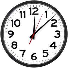 The Ultimate Wall Clock - Quartz Wall Clock, 10" Round, Quiet, Analog, Battery Operated, Easy to Read