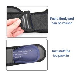 Vbestlife Paquete de Hielo Facial, 4 Paquetes de Hielo Reutilizables, Material de Poliéster de Primera Calidad, Paquete de Hielo para Muelas del Juicio, Envoltura para la Cabeza para