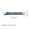 sourcing map Metal Internal Flex Frame - 10Pcs 100mm/3.9" Handbag