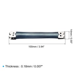sourcing map Metal Internal Flex Frame - 10Pcs 100mm/3.9" Handbag Hinges Spring Clips for Coin Bag Sewing Purse Making DIY