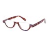 4 Pairs of Colorful Fashion Half Moon Frame Reading Glasses