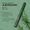 Ispalla Natural Palo Santo & Rosemary Incense Sticks, Peruvian Artisan