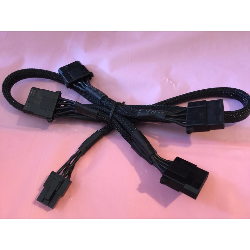eVGA 6 pin Perif to 4x IDE DRIVER POWER cable
