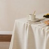 YZJZEDS Linen Tablecloth with Tassels, Farmhouse Style Light Beige Tablecloth,