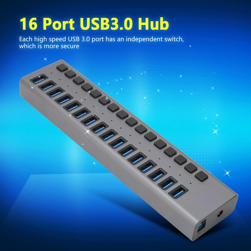 USB3.0 Hub 16 Ports Stable High Speed Data Transmission 5Gbps