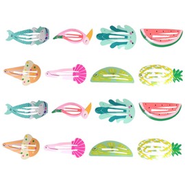 HONMEET 16pcs Animal Fruit Clip Hair Barrettes Fashion Hair Clips for Girls Stylish Hairpins