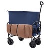 RockRain Heavy Duty Collapsible Wagon Cart: All-Terrain 6-Inch Wheels &