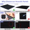 12 Pack Sound Proof Foam Panels Studio Acoustic Foam Panels,1"