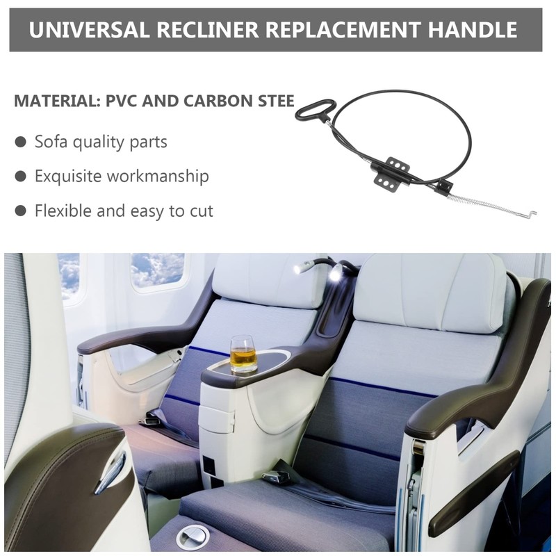 Zerodeko Recliner Cable Handle Kit Recliner Cord Replacement Carbon Steel
