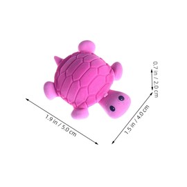 DOITOOL 16Pcs Mini Turtle Shaped Erasers for Cartoon Design for School Supplies Party Favors and Creative Drawing Fun Cute and Adorable Boys