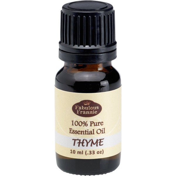 Fabulous Frannie Thyme 100% Pure, Undiluted Essential Oil Therapeutic Grade - 10 ml. Great for Aromatherapy!