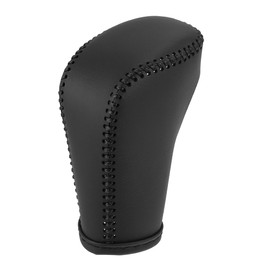 X AUTOHAUX Black Car Interior Faux Leather Gear Shifter Shift Knob Cover Transmission Shift Boot Lever for Honda Accord 2018-2022 Black Stitches