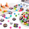 Lovymi 6PCS Teacher Silicone Focal Beads for Pens, Round Teacher