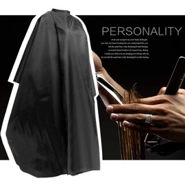 JewelryWe Hairdressing Cape Hair Cutting Cape for Hairdressing Salon Adjustable Salon Cape Hairdresser Cape Hairdresser Cape Black