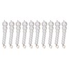 10Pcs Pearl Shoe Chains Polished ABS Resin Metal Buckle Widely