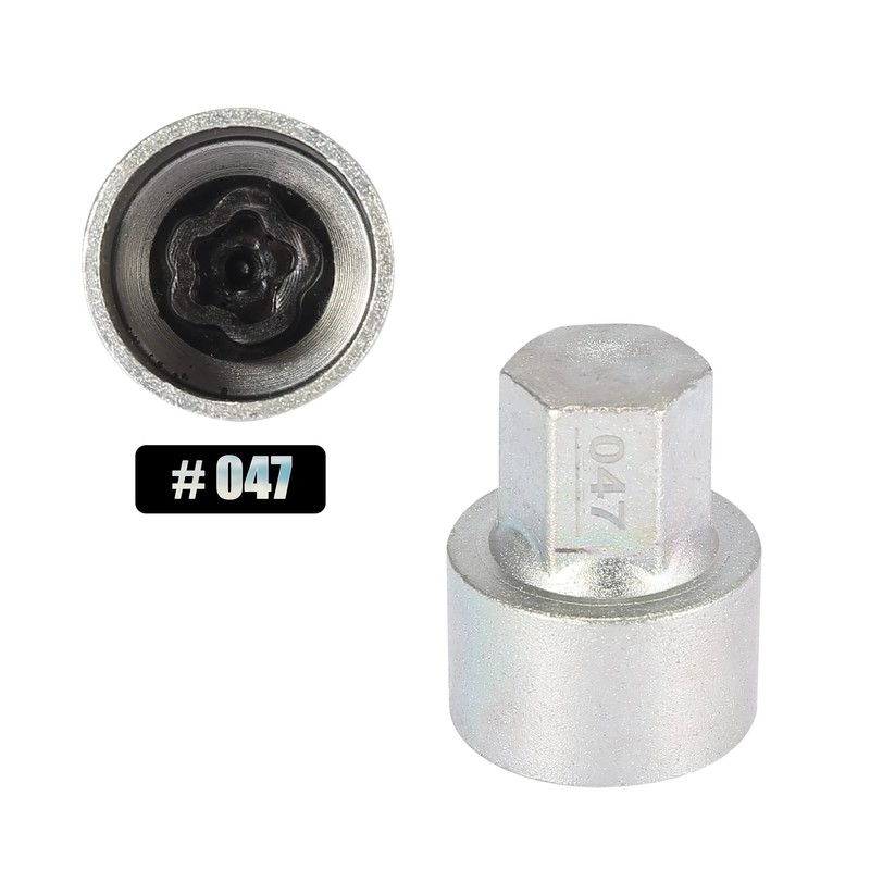X AUTOHAUX Anti-Theft Wheel Bolt Wrench with Wheel Nut Wrench