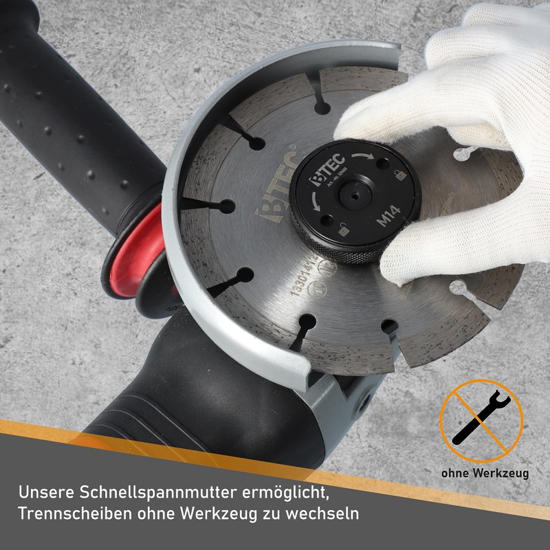 BTEC Quick Release Nut M14 Clamping Nut as Accessory for