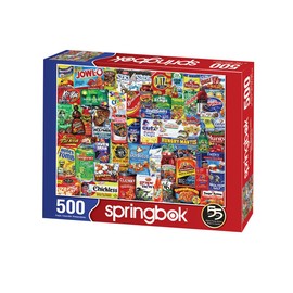 Springbok's 500 Piece Jigsaw Puzzle Looney Labels - Made in USA