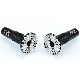 Apex RC Products Black Aluminum Futaba/Spektrum DX6 DX6i DX7S DX8 DX9 / Taranis X9DRC Transmitter Gimbal Stick Ends #1712