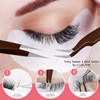 SIVOTE Lash Tweezers for Eyelash Extensions, Hand Calibrated Straight &